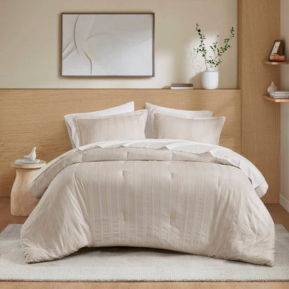 Logan Woven Striped Comforter Set
