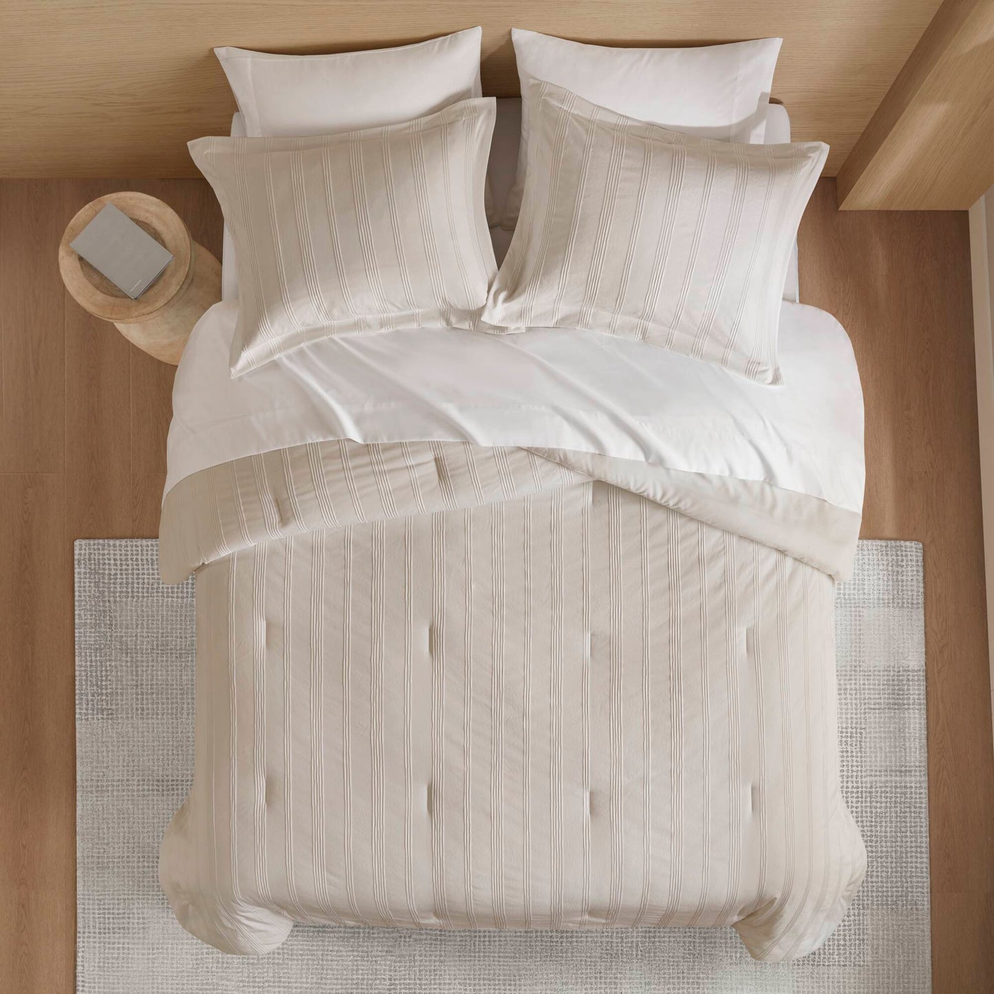 Logan Woven Striped Comforter Set