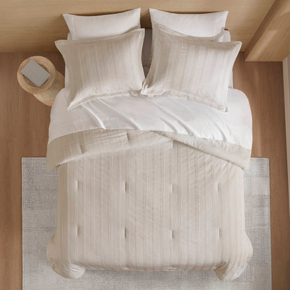 Logan Woven Striped Comforter Set