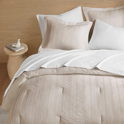 Logan Woven Striped Comforter Set