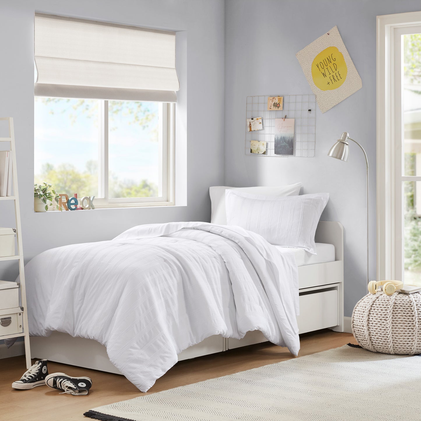 Logan Woven Striped Comforter Set