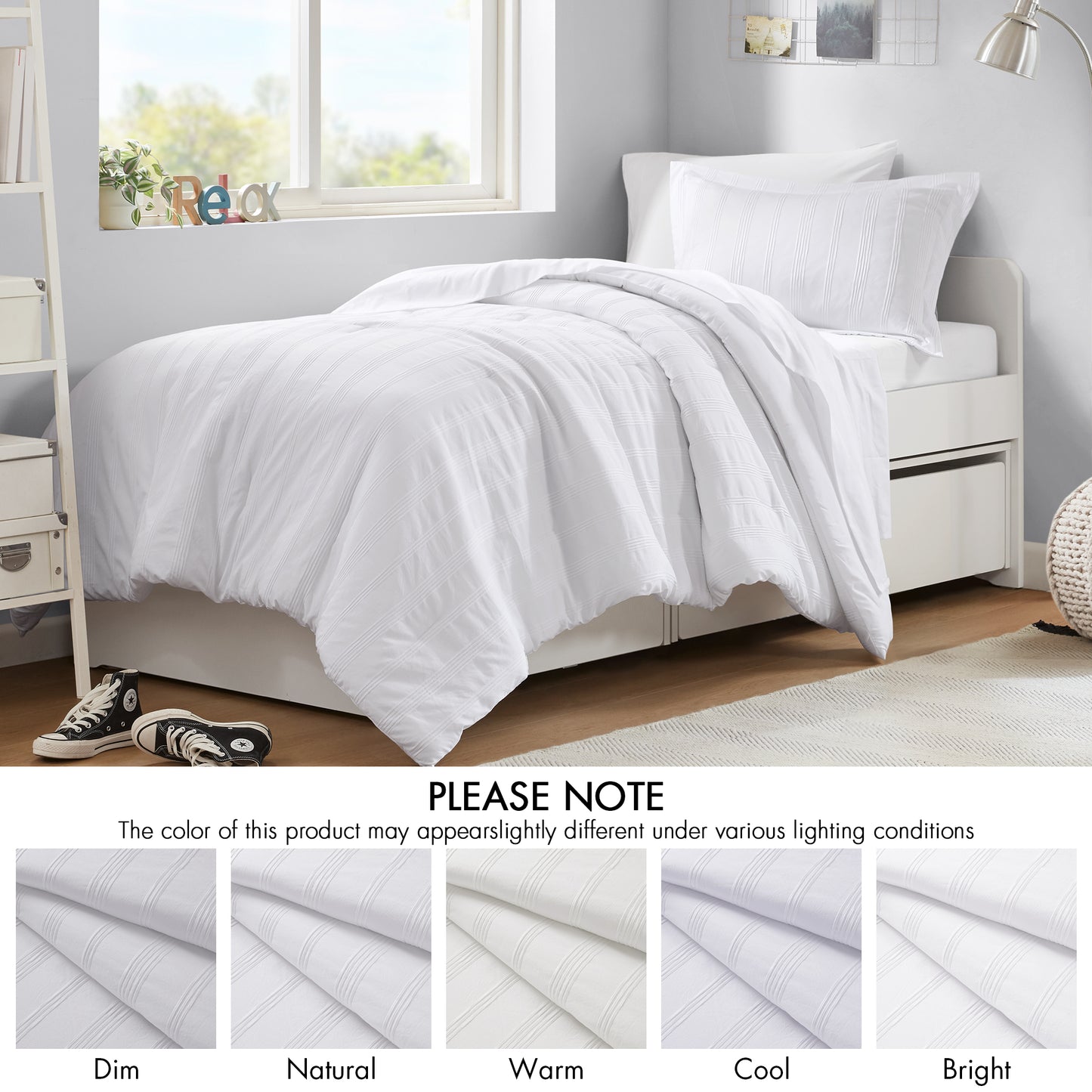 Logan Woven Striped Comforter Set