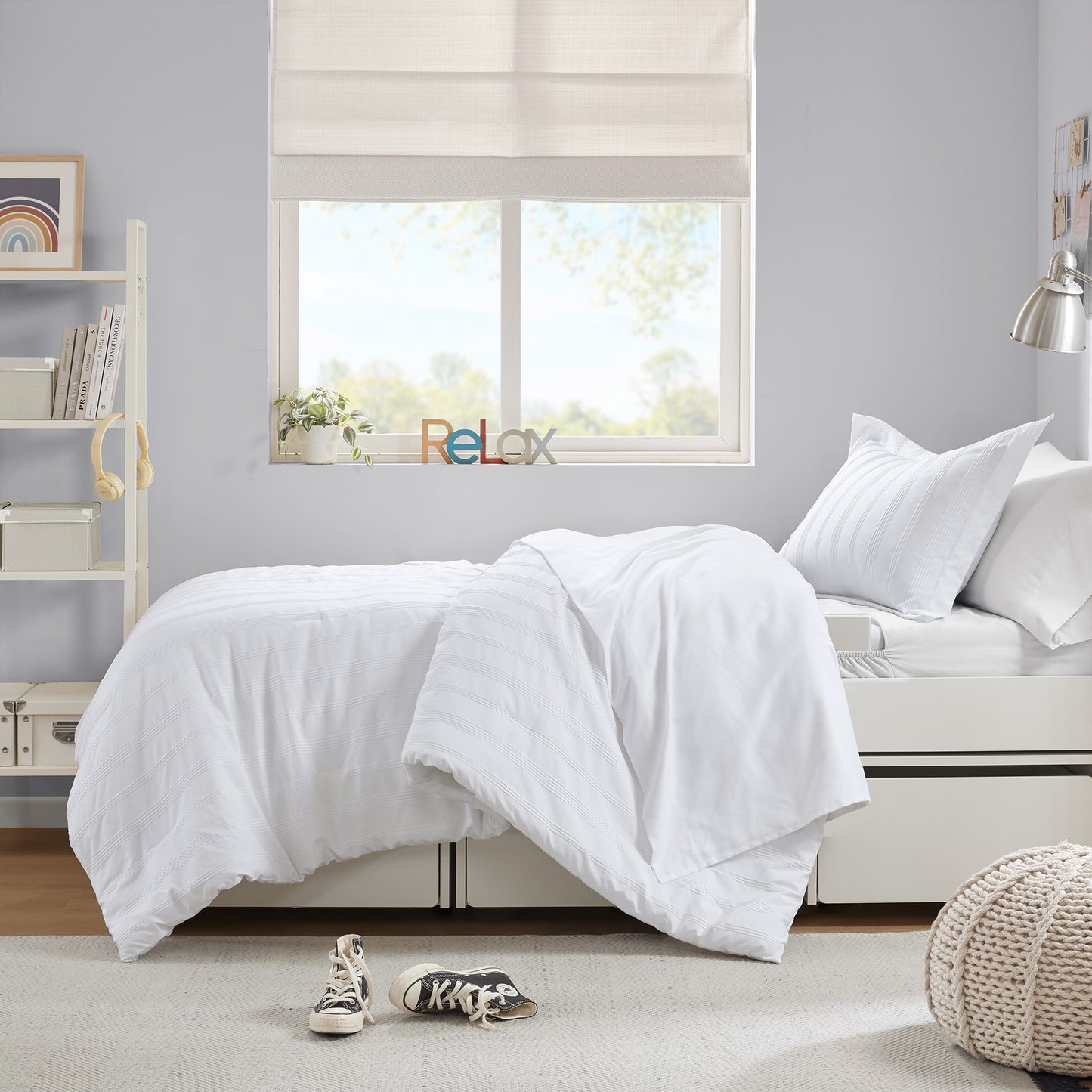 Logan Woven Striped Comforter Set