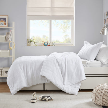 Logan Woven Striped Comforter Set
