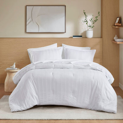 Logan Woven Striped Comforter Set