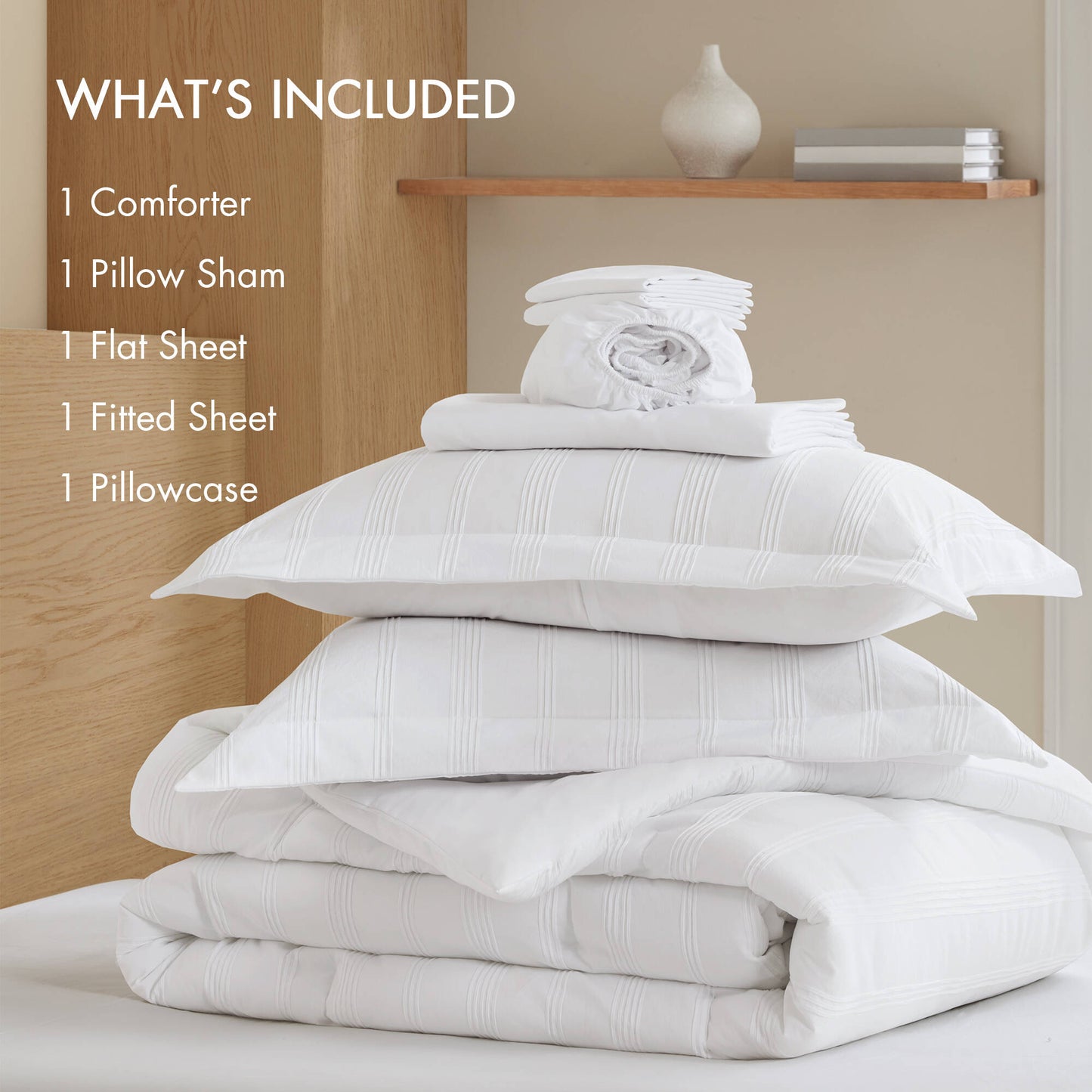 Logan Woven Striped Comforter Set