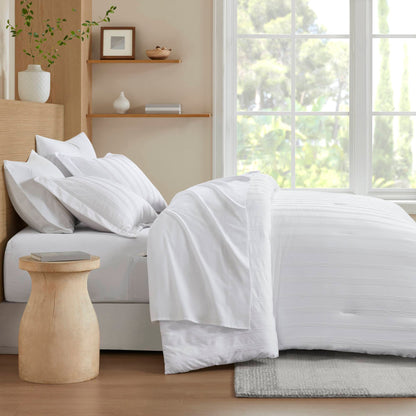 Logan Woven Striped Comforter Set
