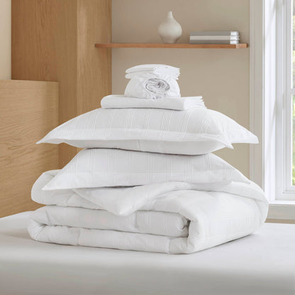 Logan Woven Striped Comforter Set