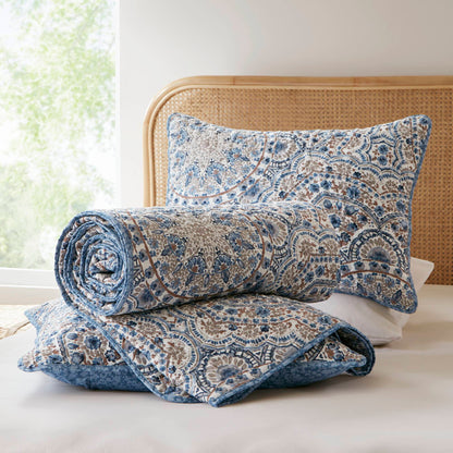 Valerie Boho Floral Reversible Quilt