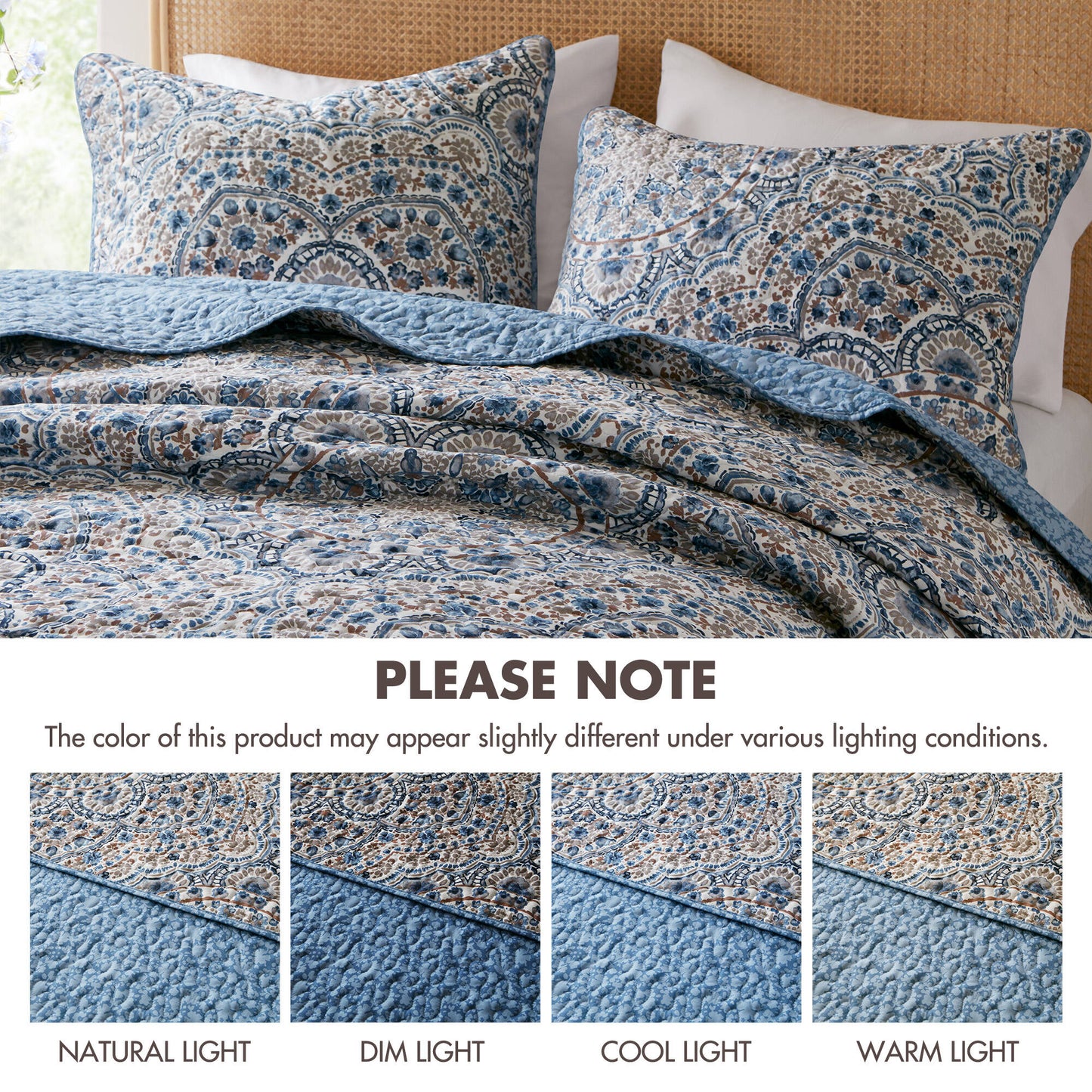 Valerie Boho Floral Reversible Quilt