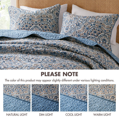 Valerie Boho Floral Reversible Quilt