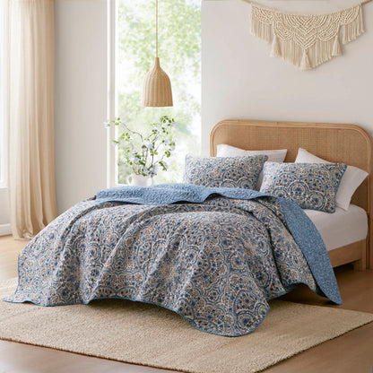 Valerie Boho Floral Reversible Quilt