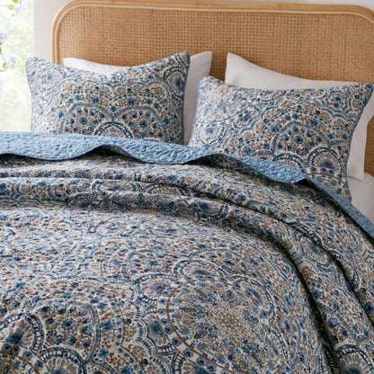 Valerie Boho Floral Reversible Quilt