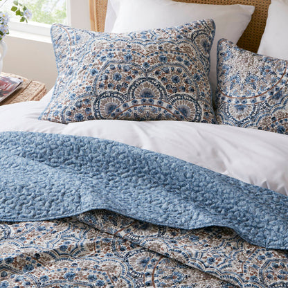 Valerie Boho Floral Reversible Quilt