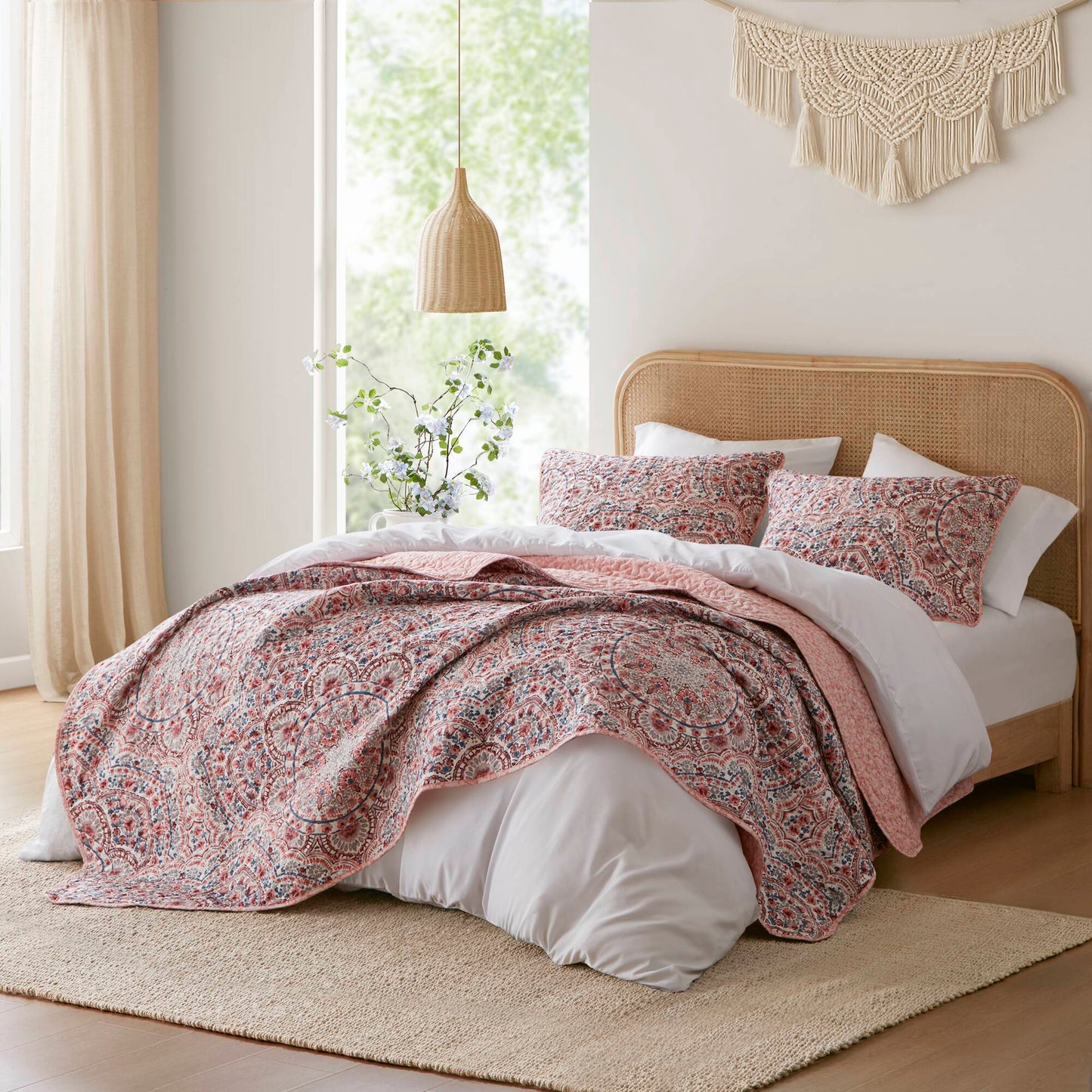 Valerie Boho Floral Reversible Quilt