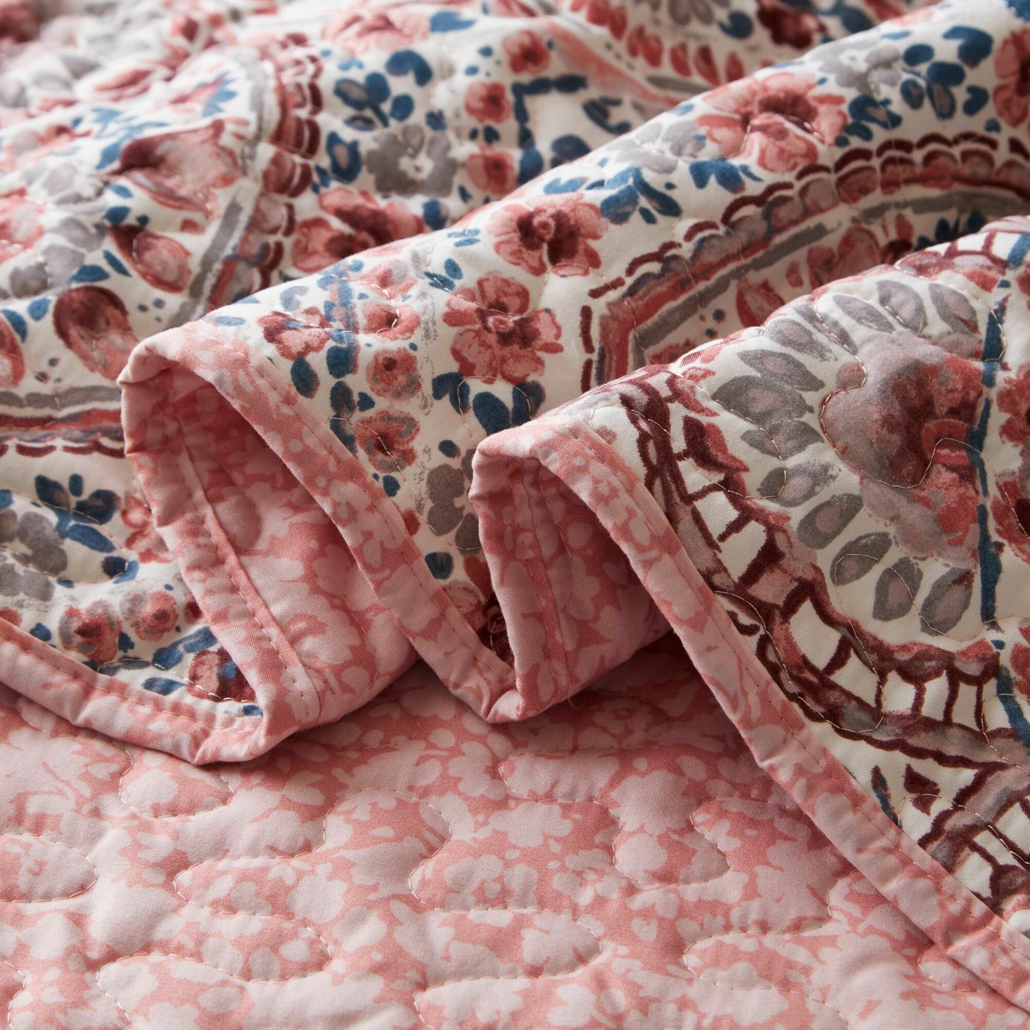 Valerie Boho Floral Reversible Quilt