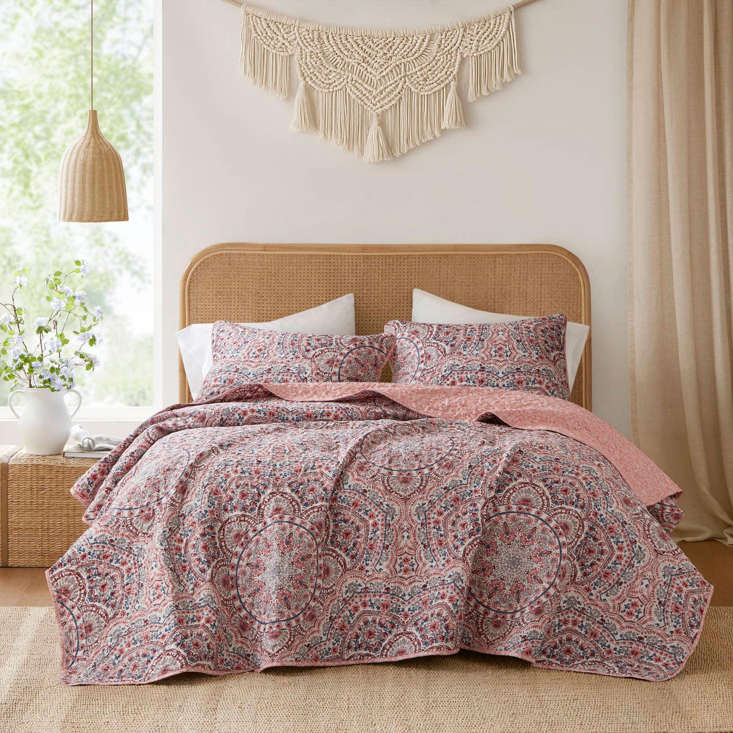 Valerie Boho Floral Reversible Quilt