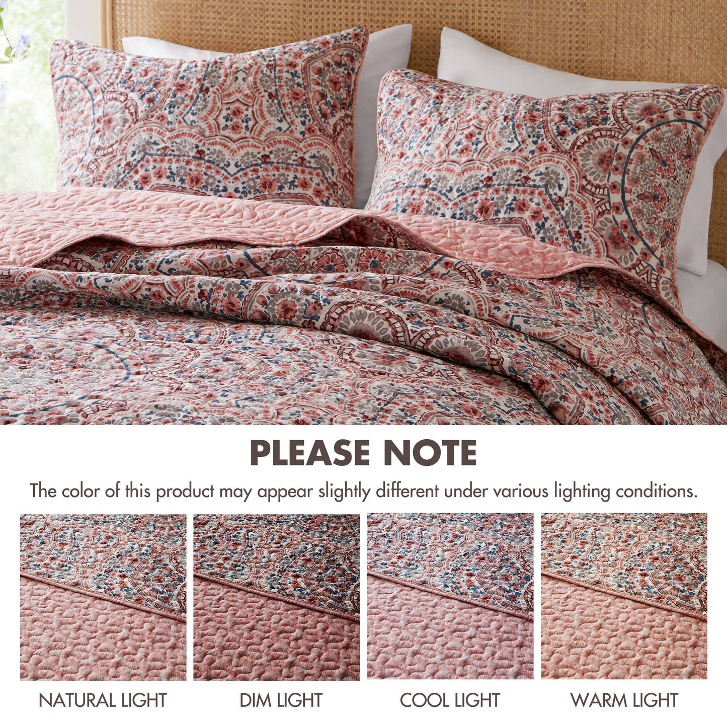 Valerie Boho Floral Reversible Quilt