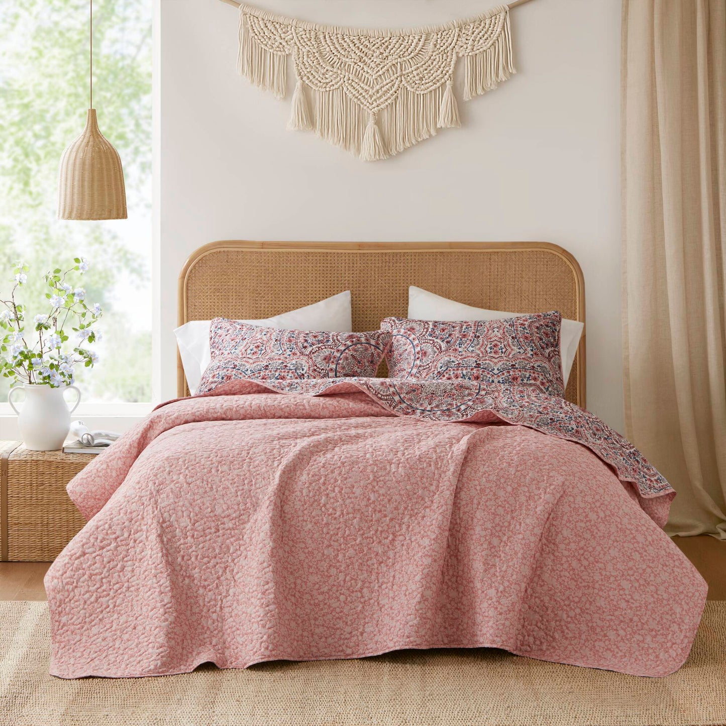 Valerie Boho Floral Reversible Quilt