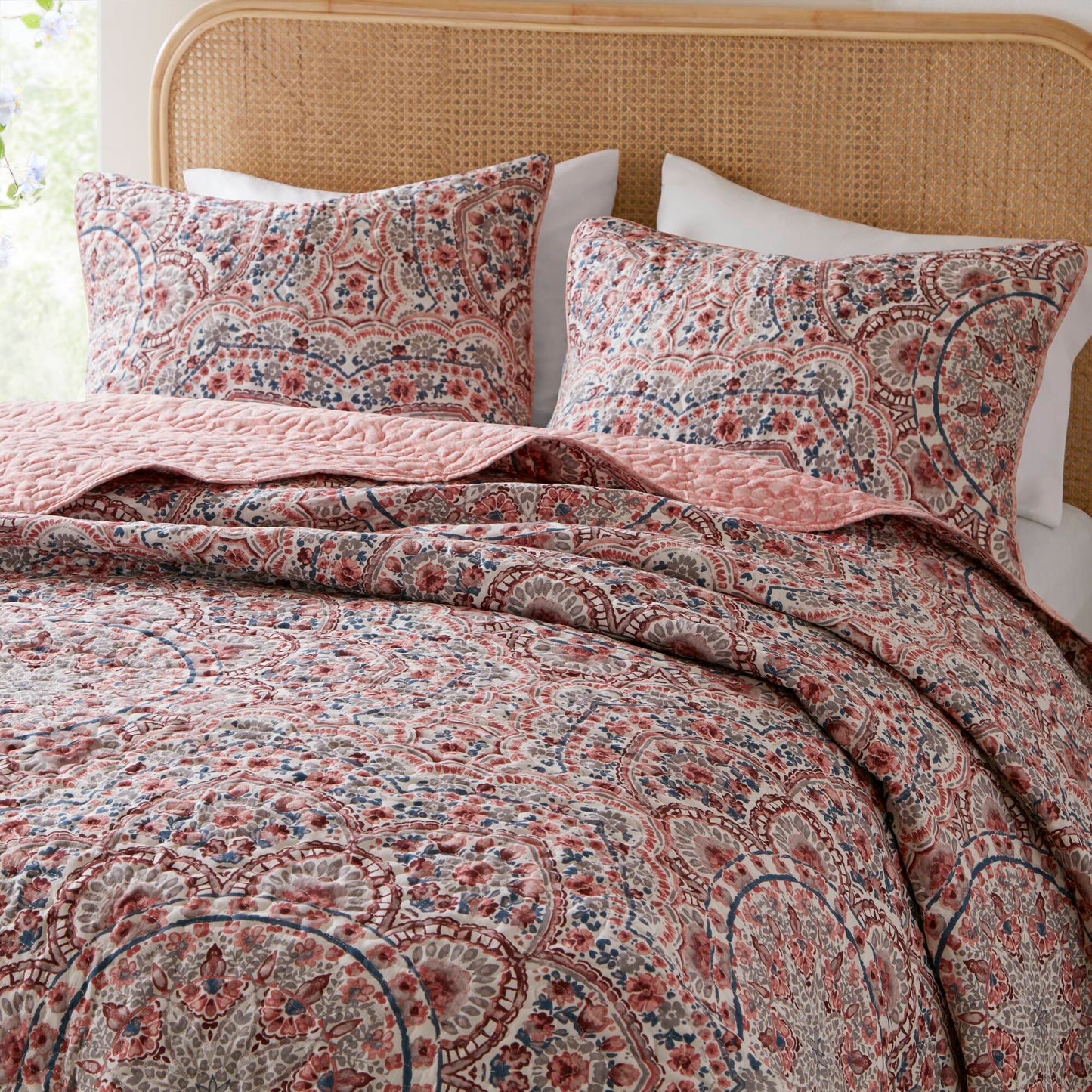 Valerie Boho Floral Reversible Quilt