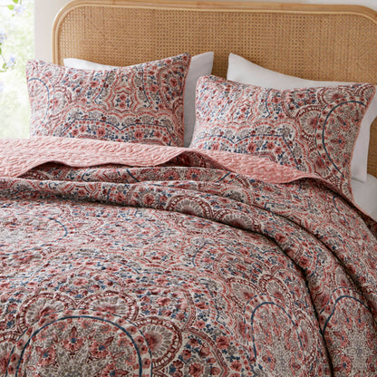 Valerie Boho Floral Reversible Quilt