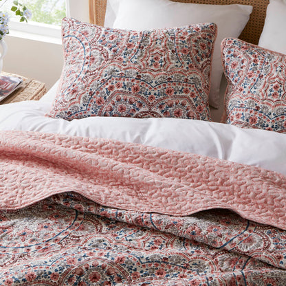 Valerie Boho Floral Reversible Quilt