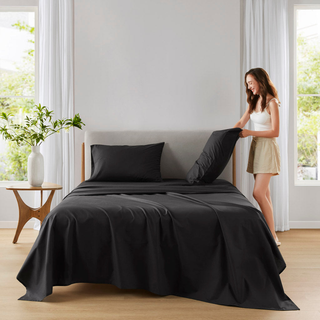 Cotton 144TC 100% Cotton Solid Sheet Set