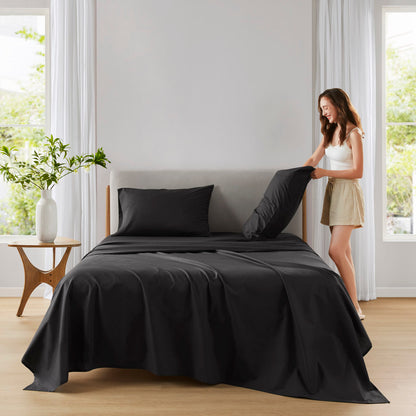 Cotton 144TC 100% Cotton Solid Sheet Set