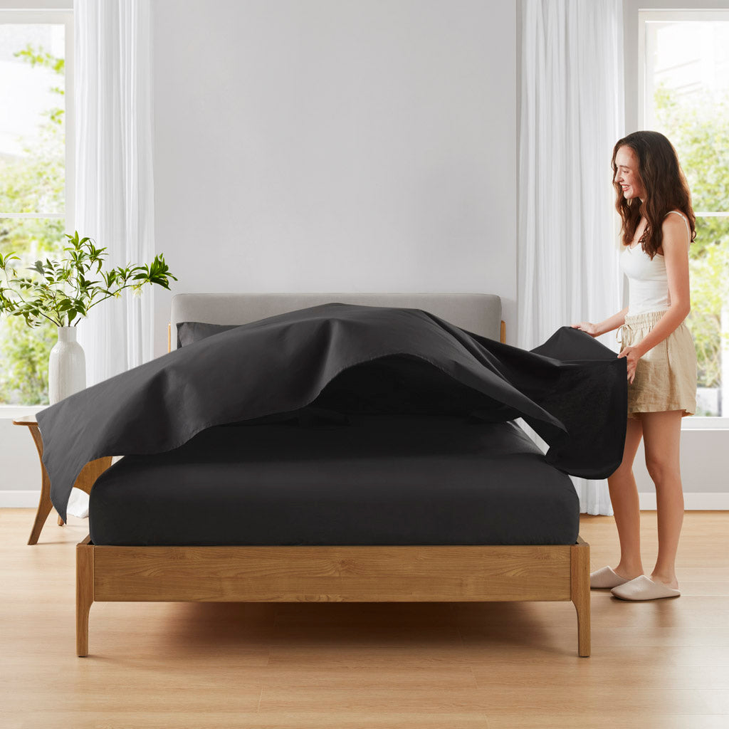 Cotton 144TC 100% Cotton Solid Sheet Set