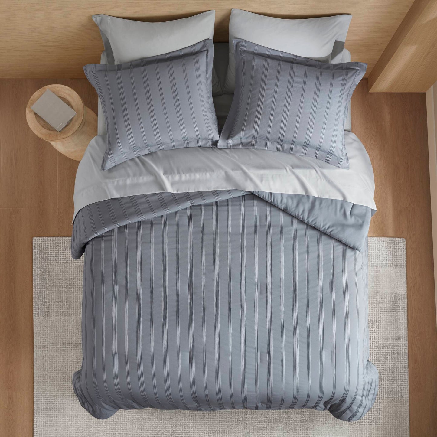 Logan Woven Striped Comforter Set