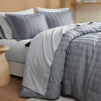 Logan Woven Striped Comforter Set