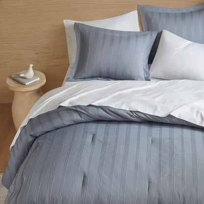 Logan Woven Striped Comforter Set