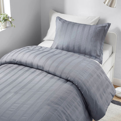 Logan Woven Striped Duvet Set