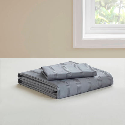 Logan Woven Striped Duvet Set