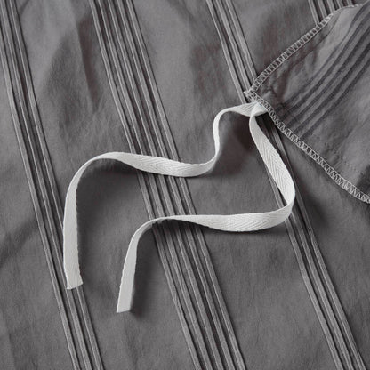 Logan Woven Striped Duvet Set