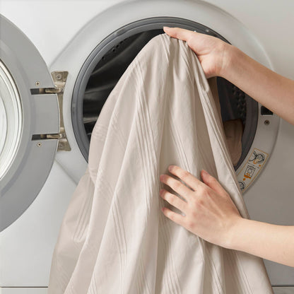 Logan Woven Striped Duvet Set