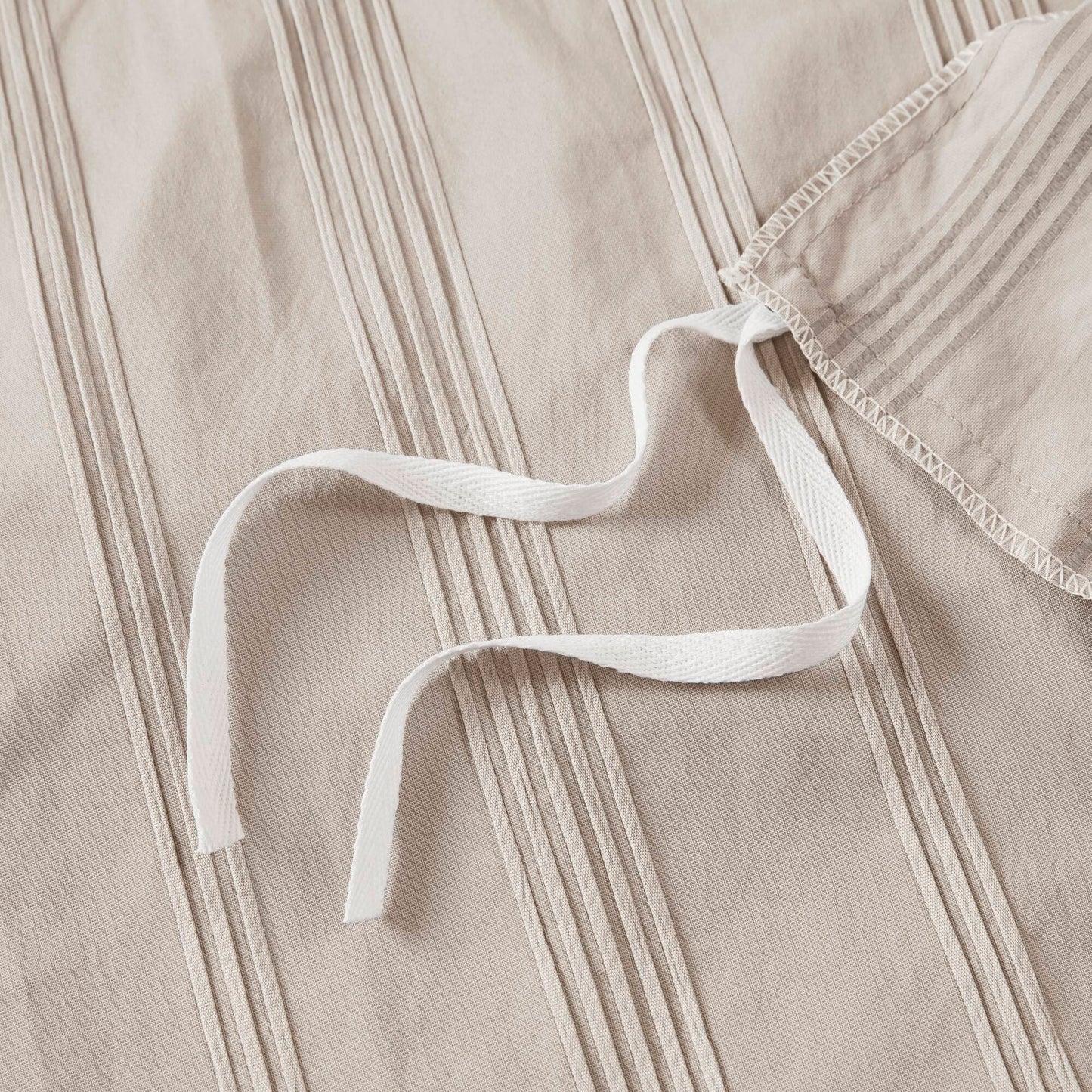 Logan Woven Striped Duvet Set