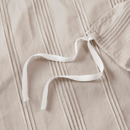 Logan Woven Striped Duvet Set