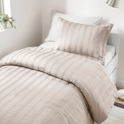 Logan Woven Striped Duvet Set