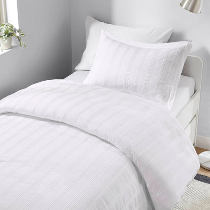 Logan Woven Striped Duvet Set