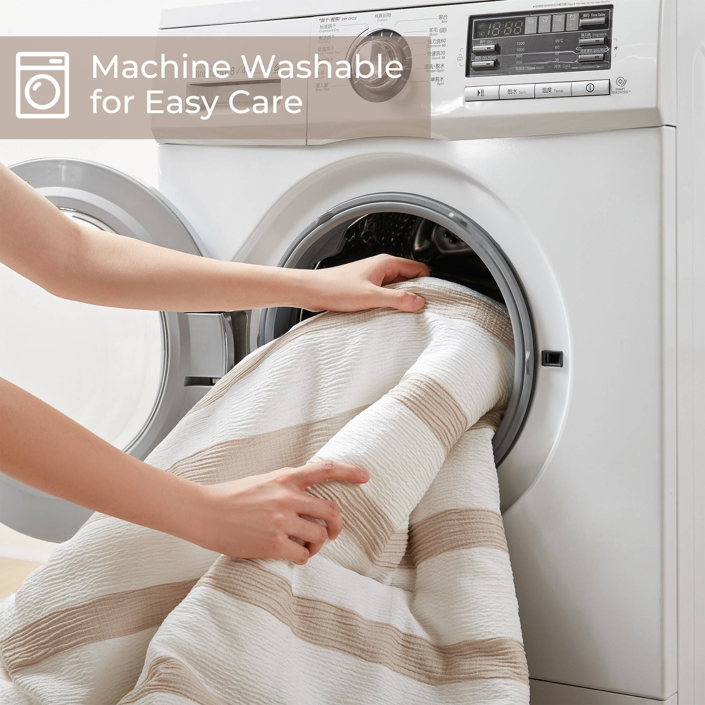 Merritt Yarn-dyed Striped Comforter