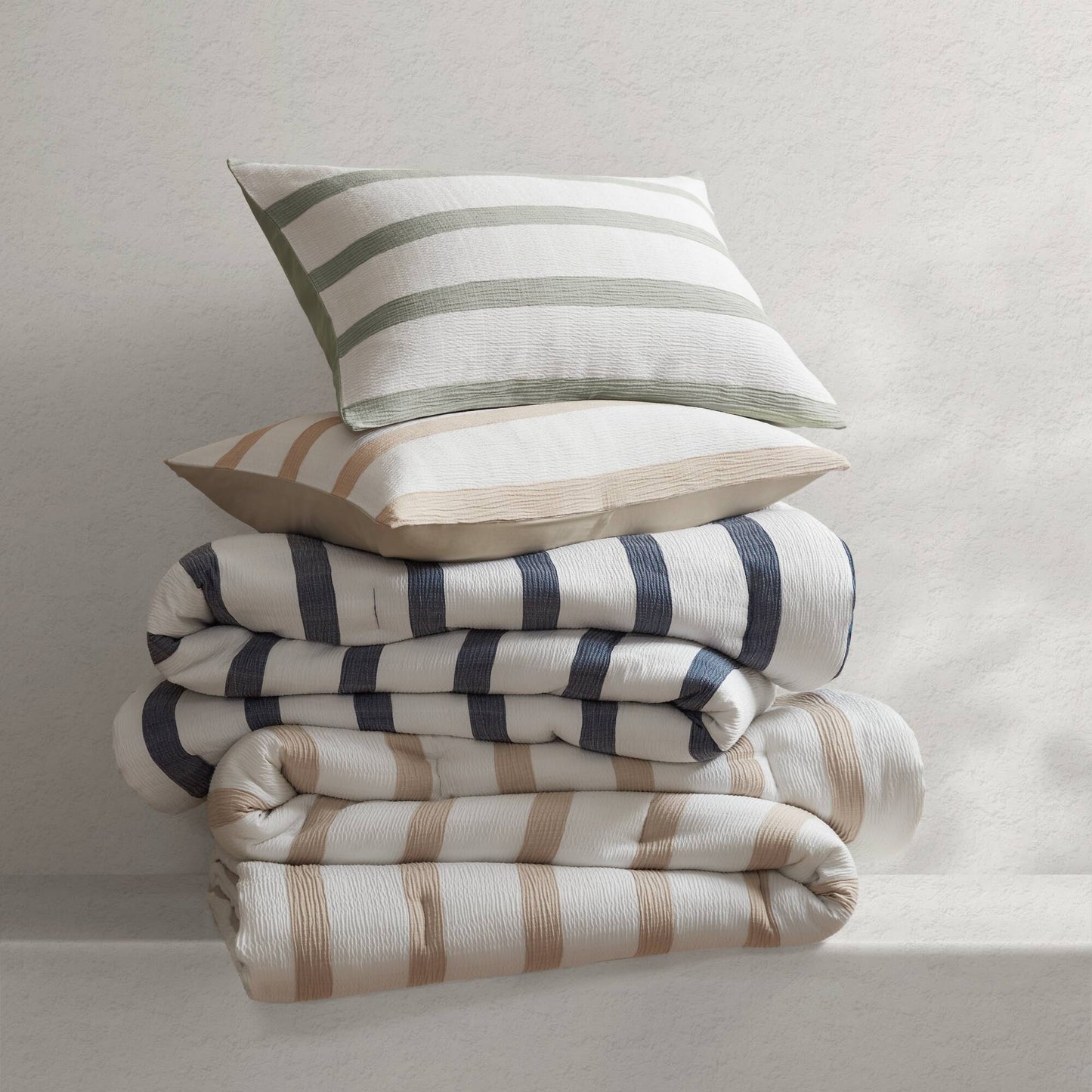 Merritt Yarn-dyed Striped Comforter