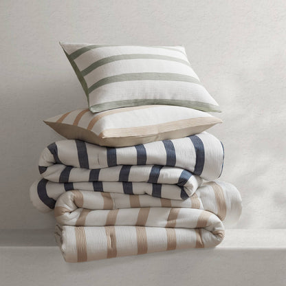 Merritt Yarn-dyed Striped Comforter