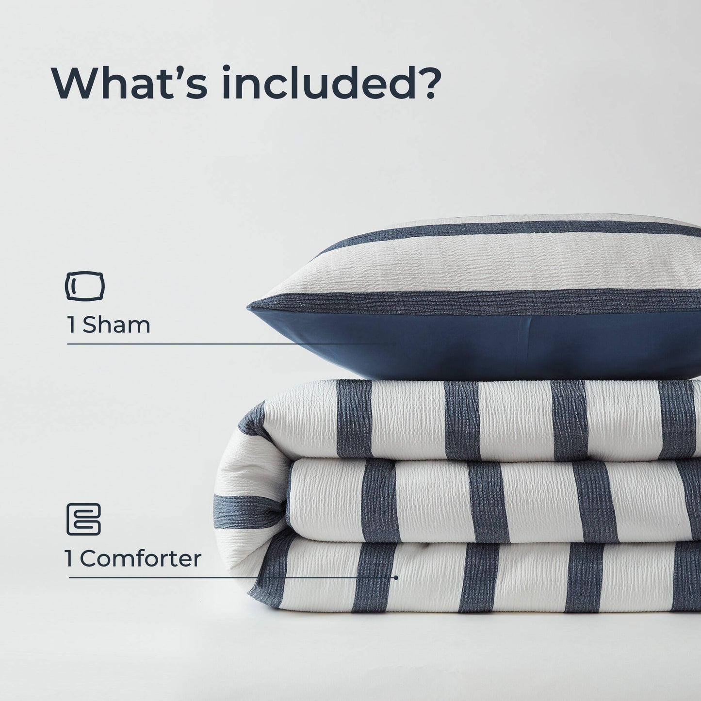 Merritt Yarn-dyed Striped Comforter