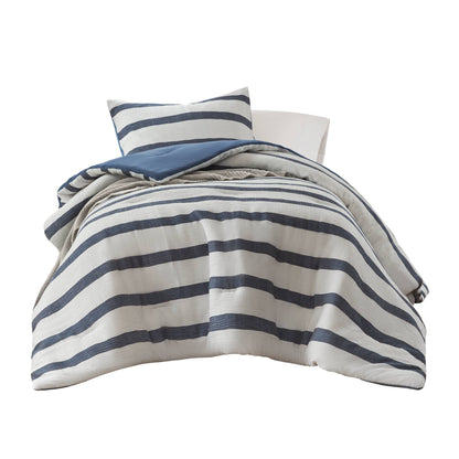 Merritt Yarn-dyed Striped Comforter