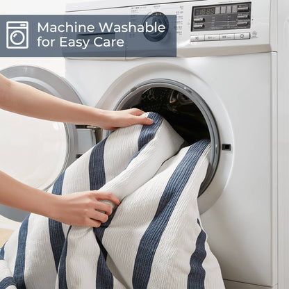 Merritt Yarn-dyed Striped Comforter