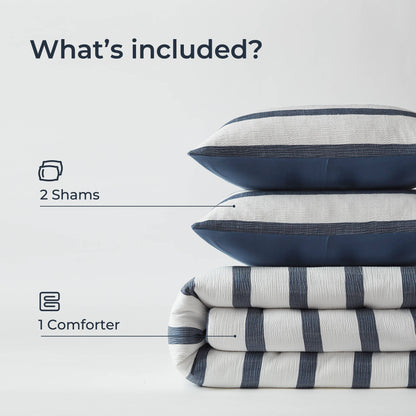 Merritt Yarn-dyed Striped Comforter