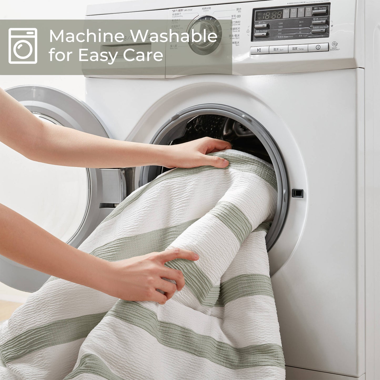 Merritt Yarn-dyed Striped Comforter