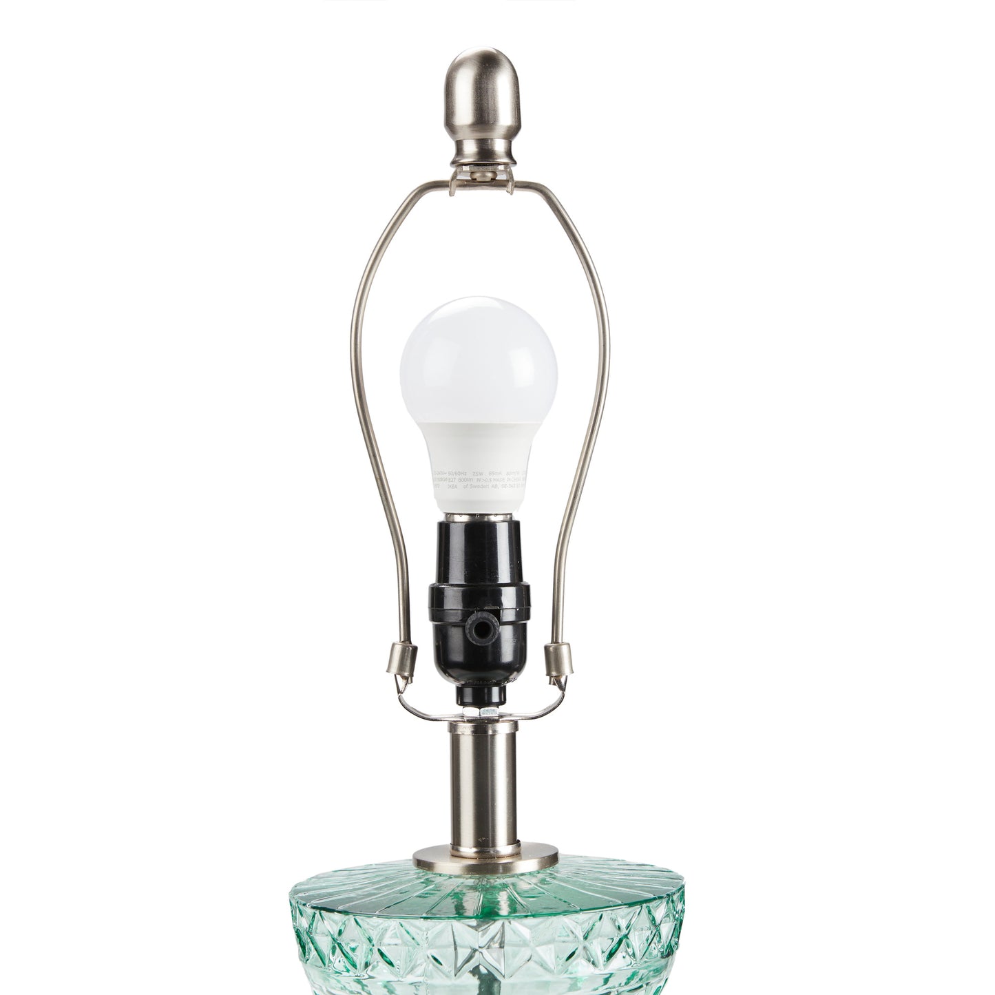 Luxuria Textured Glass and Acrylic Base Table Lamp