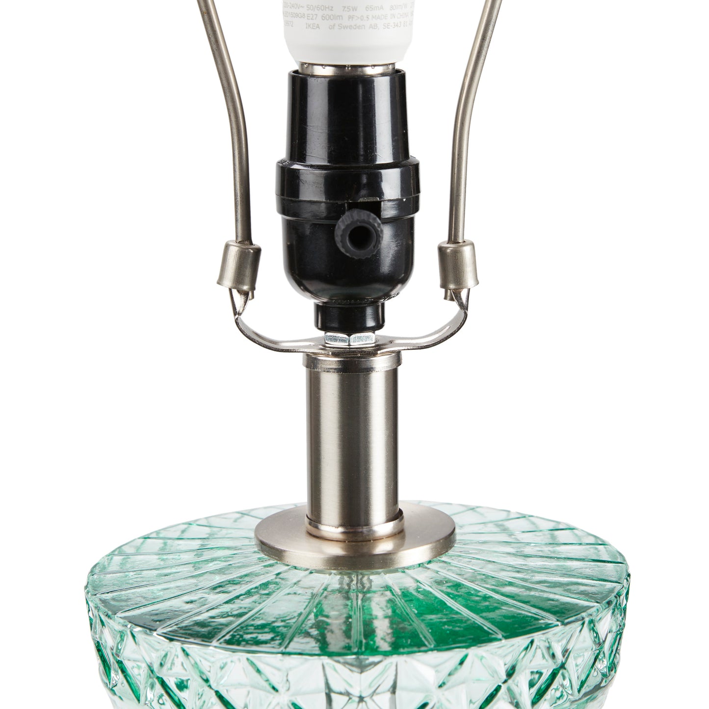 Luxuria Textured Glass and Acrylic Base Table Lamp